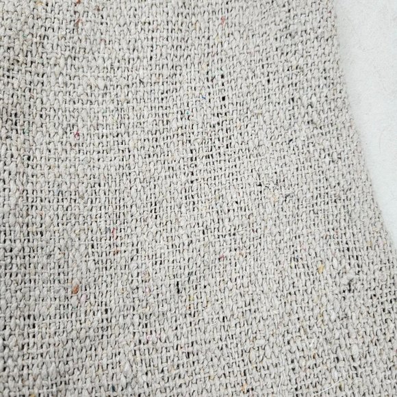 Primitives By Kathy Stocking Farmhouse Burlap Black snd White Buffalo Plaid Top - Picture 7 of 10